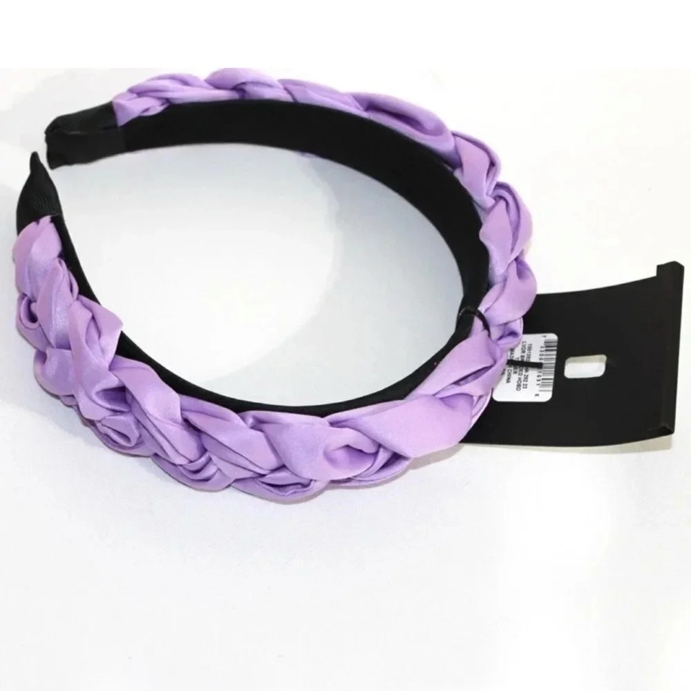 INC Purple Braided Fabric Headband NWT - Picture 3 of 3